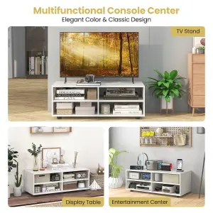 Costway TV Stand for TVs up to 40" Wooden Media Console Table Entertainment Center