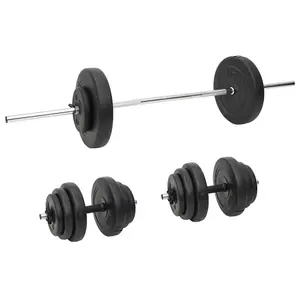 Barbell and Dumbbell with Plates 60 kg