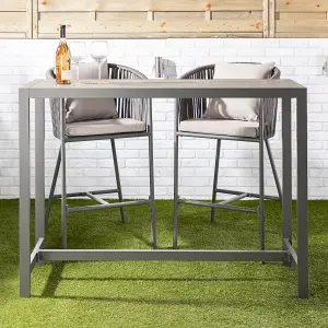 Alfresia Grey Garden Bar Table