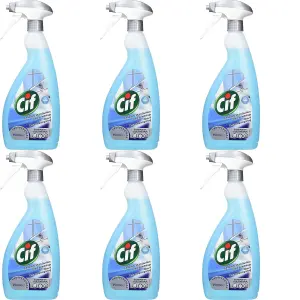 Cif Professional Window & Multi Surface Cleaner Spray 750ml (Pack of 6)