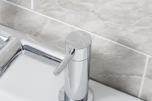 Bathroom Modern Bath Filler Waterfall Silver Mixer Tap