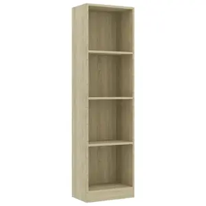 Attwood Bookcase Sonoma Oak / 80cm H x 75cm W x 24cm D