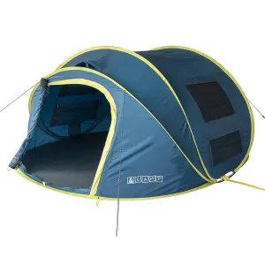 Tambu Acamp 3-4 Person Pop Up Tent Great for Festivals, Garden Camping and Beaches