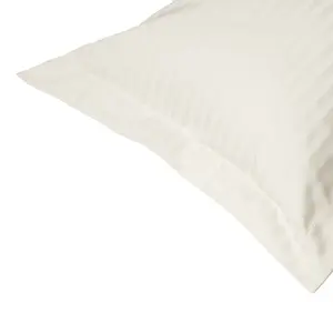 Belledorm 540 Thread Count Satin Stripe Oxford Pillowcase Ivory (One Size)