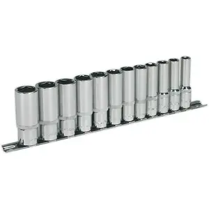 12 PACK - DEEP Socket Set - 3/8" Metric Square Drive - 6 Point WallDrive Torque