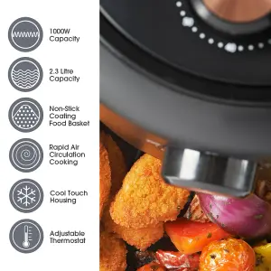 Quest 2.3L Compact Manual Air Fryer