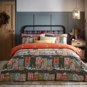 furn. Christmas Spirit Festive Reversible Duvet Cover Set