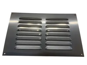 Internal Aluminium louver vent Anthracite Grey 9-9