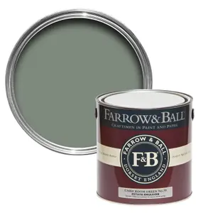 Farrow & Ball Estate Emulsion Mixed Colour 79 Card Room Green 5 Litre