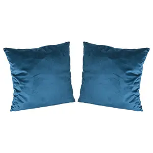 Square Throw Cushion (Set of 2) Blue