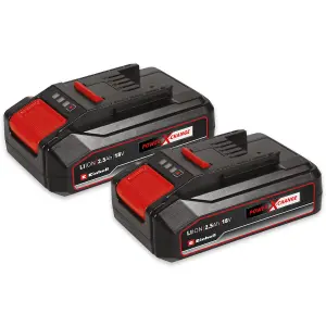 Einhell 2x 2.5Ah Battery Twinpack For All Power X-Change 18V PXC 2 Batteries