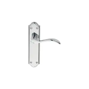 Madrid Latch Door Handle Polished Chrome