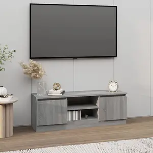 vidaXL TV Cabinet with Door Grey Sonoma 102x30x36 cm