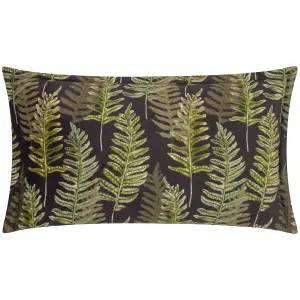 Kielder Forest Fern Night  Printed Velvet Polyester Filled Cushion