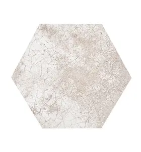 Top Ceramics Beige Hexagon Floor Wall Tile (L)22.5cm x (W)22.9cm Each box 0.87sqm