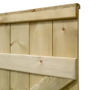 Rowlinson Tongue & Groove Square Top Wooden Gate