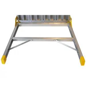 Excel Heavy Duty Aluminium Platform Work Bench Folding Hop Up Stool 600mm x 600mm