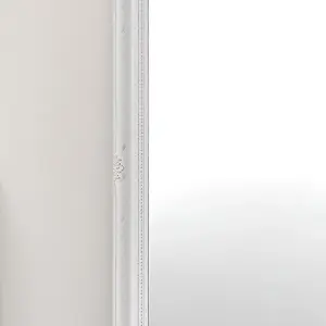 Melody Maison Extra Large White Wall/Floor Mirror 158cm x 78cm