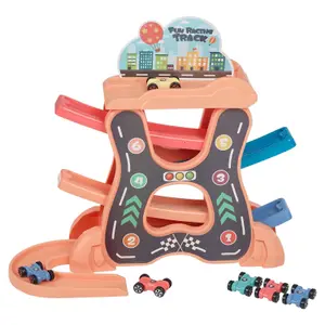 URBNLIVING Kids Toys Car Helter Skelter Adventure Race Track Interactive Game Set Age 3+ Yr