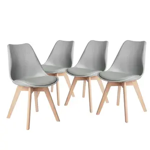 Nero Upholstered Side Chair (Set of 4) Grey