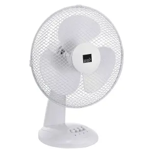 12" Pedestal Portable Oscillating Fan - Floor Fan With Directional Airflow - Perfect For Bedroom Living Room - Adjustable Fan Head