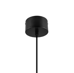 GoodHome Heyka Black Pendant ceiling light, (Dia)610mm