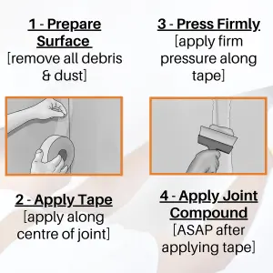 Walther Strong HD Orange Scrim Tape 50mm x 90mtr