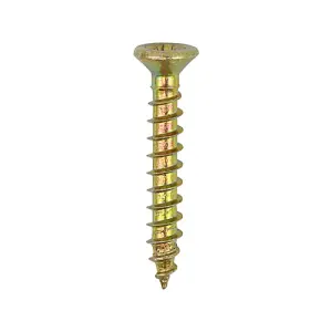 TIMCO Classic Multi-Purpose Reduced Head Countersunk Gold Piano Hinge Woodscrews - 3.0 x 25 (200pcs)