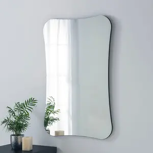 Barnsbury Frameless Black Organic Mirror 90x60cm