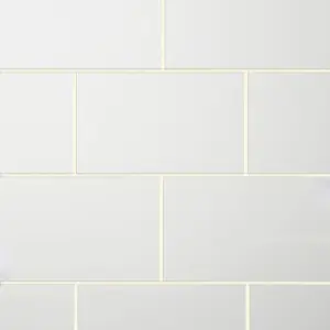 Alexandrina White Gloss Ceramic Wall Tile Sample