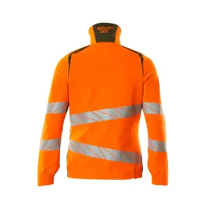 Mascot Accelerate Safe Ladies Fit Ultimate Stretch Work Jacket (Hi-Vis Orange/Moss Green)  (XXXXX Large)