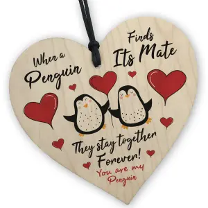 Red Ocean Penguins Are Together Forever Valentines Gift For Him or Her Anniversary Gift For Boyfriend Girlfriend Husband Wife