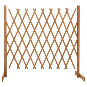 Berkfield Garden Trellis Fence Orange 180x100 cm Solid Firwood