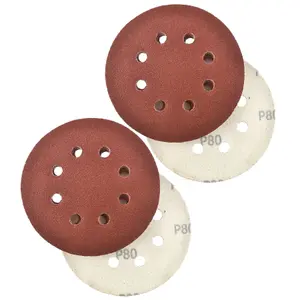 Hook/Loop Sanding Abrasive Discs Orbital DA Palm Sander 125mm 80 Grit 20 Pk