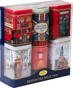 New English Teas British Mini Tin Tea Selection 140 G