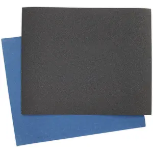 25 PK Blue Twill Emery Sheet 230 x 280mm - Flexible & Tear Resistant - 60 Grit