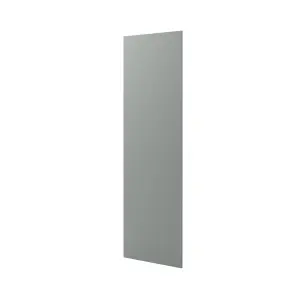 GoodHome Balsamita Matt grey Matt grey slab Standard End panel (H)2010mm (W)570mm, Pair