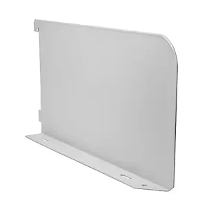 Timco - Twin Slot Shelf End - White (Size 200mm - 1 Each)