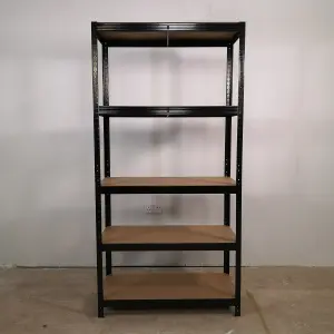 Garage Shelving 90cm Wide & 180cm High Heavy Duty 5 Tier Multipurpose Metal Racking Unit  or Warehouse Shelving Storage