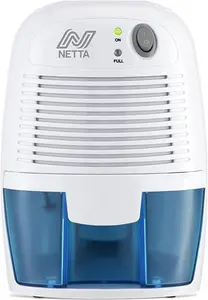 NETTA Dehumidifier 500Ml Mini Air Dehumidifier For Damp, Mould, Moisture, Portable And Ultra Quiet For Home, Bathroom, Bedroom, Kitchen, Wardrobe,