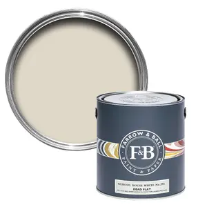 Farrow & Ball Dead Flat Mixed Colour 291 School House White 2.5 Litre