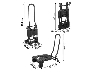 Shifter Foldable Hand Truck, 136kg capacity