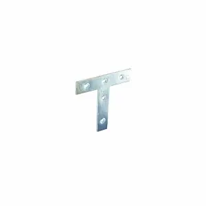 Securit Tee Plate Silver (75mm)