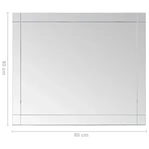 Berkfield Wall Mirror 80x60 cm Glass