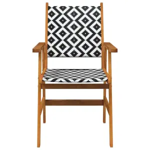 Berkfield Garden Chairs 4 pcs Solid Acacia Wood