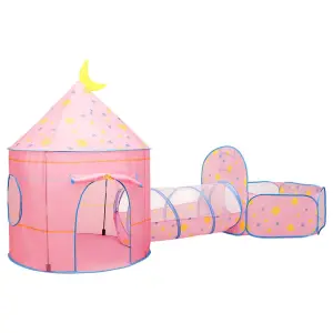 Berkfield Children Play Tent Pink 301x120x128 cm