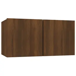 Berkfield Hanging TV Cabinet Brown Oak 60x30x30 cm Engineered Wood