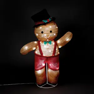 Multicolour Pop up Gingerbread man LED Electrical christmas decoration