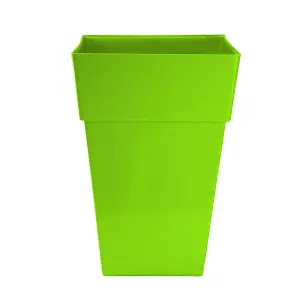 simpa 2PC Moda Milano 28L Lime Green Plastic Planters.