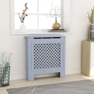 Berkfield MDF Radiator Cover Grey 78 cm